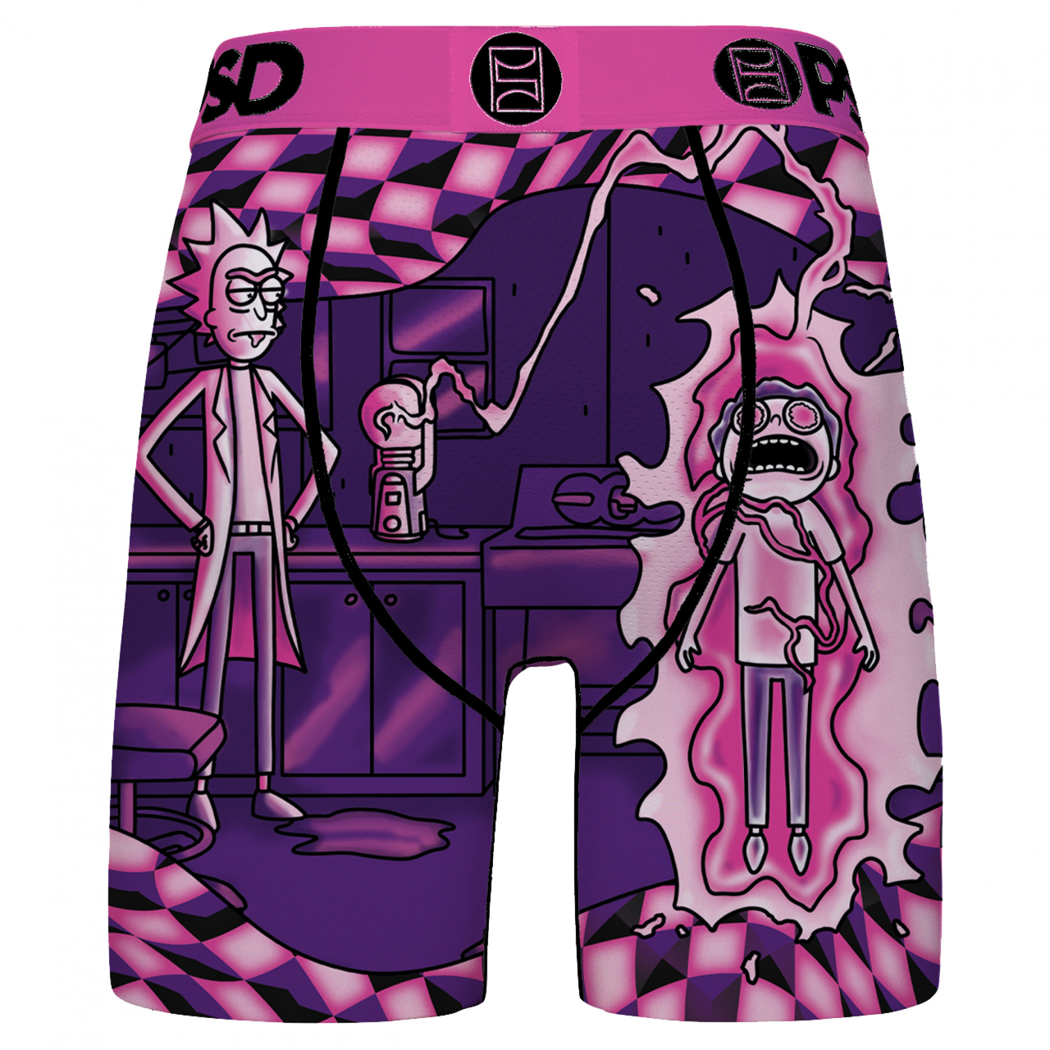 Rick and Morty Lab Work PSD Boxer Briefs